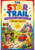 Star Trail printable toddler learning workbook PDF, ages 2-5 – preview 2