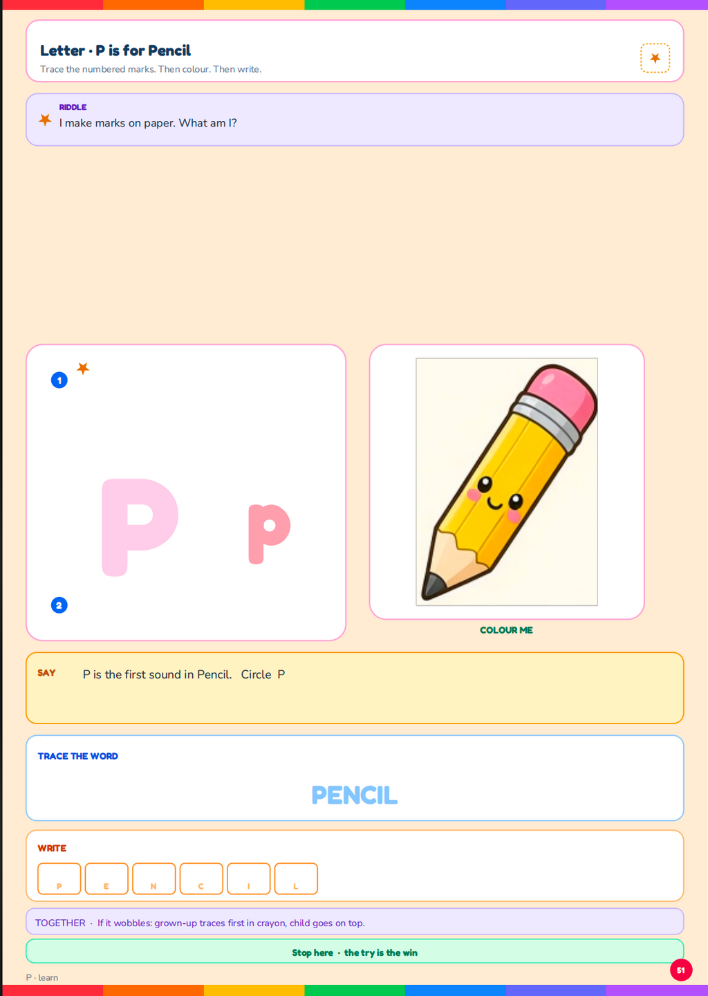 Star Trail printable toddler learning workbook PDF, ages 2-5 – preview 13