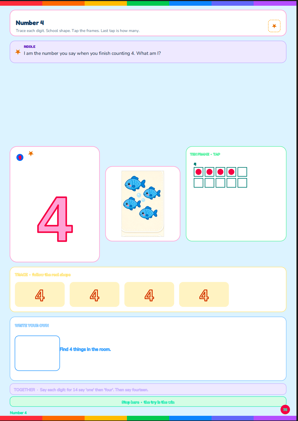 Star Trail printable toddler learning workbook PDF, ages 2-5 – preview 11