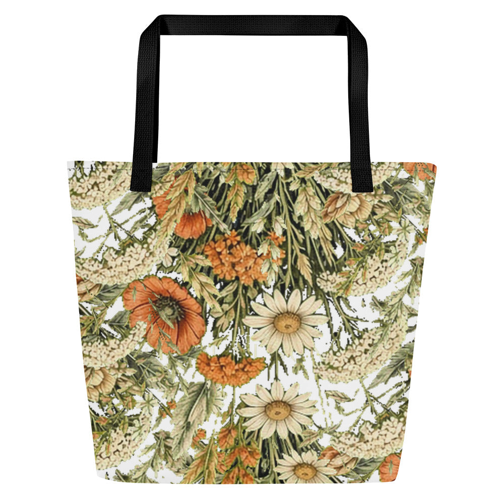 Abstract Flower All-Over Print Tote Bag | Fine Art Print Tote — product image 20
