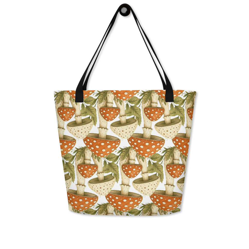 The Mushroom All-Over Print Tote Bag | Art Print Tote — product image 15