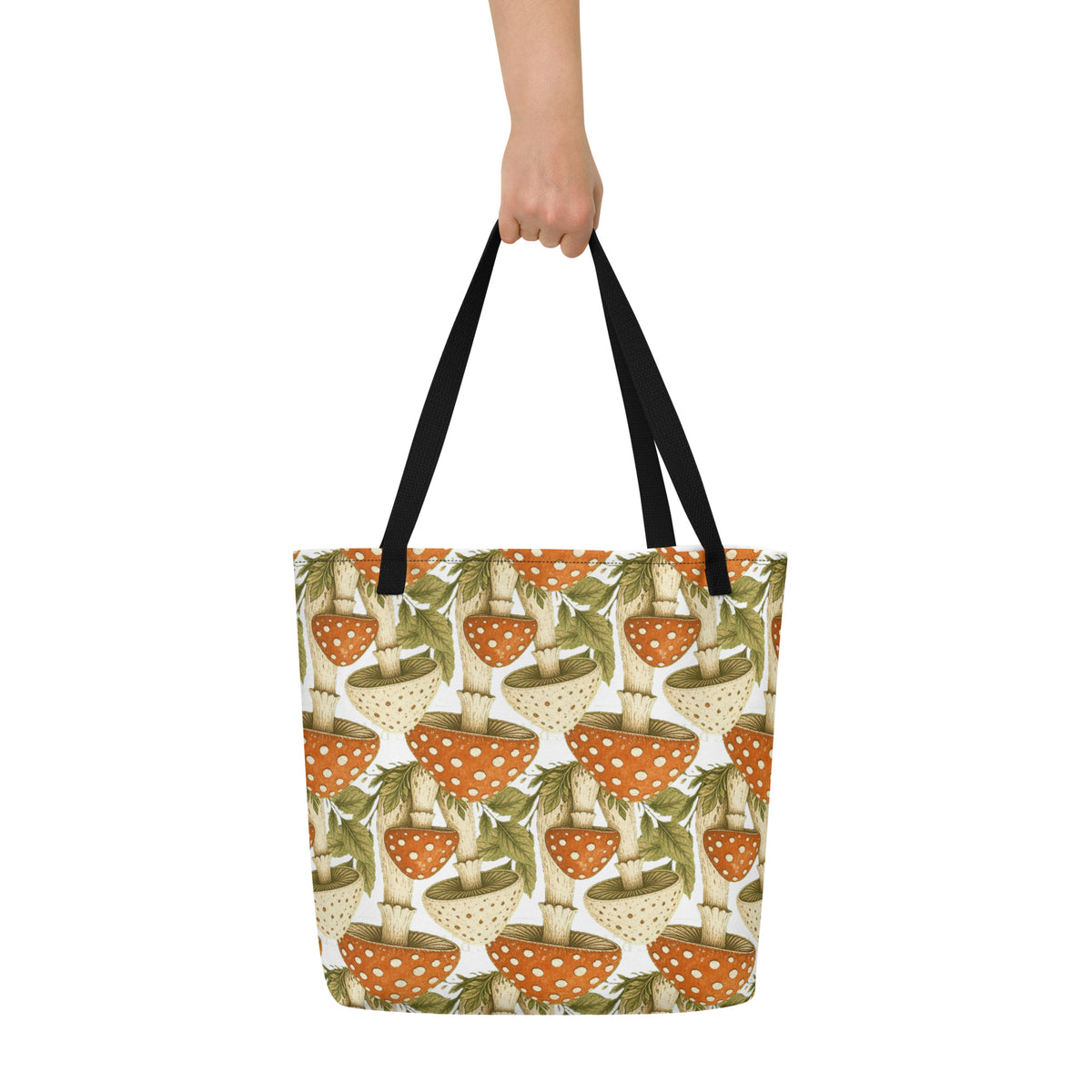 The Mushroom All-Over Print Tote Bag | Art Print Tote — product image 9
