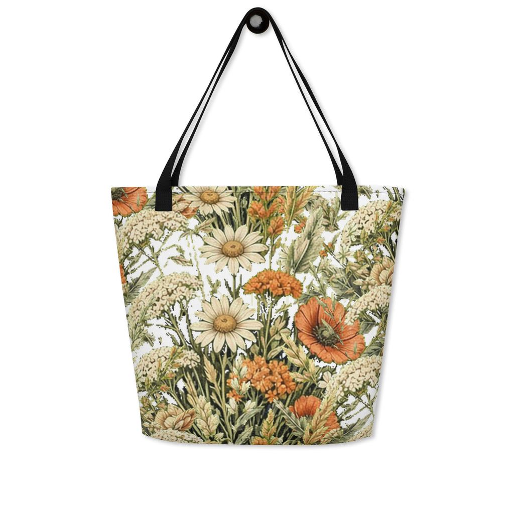 Abstract Flower All-Over Print Tote Bag | Fine Art Print Tote — product image 14