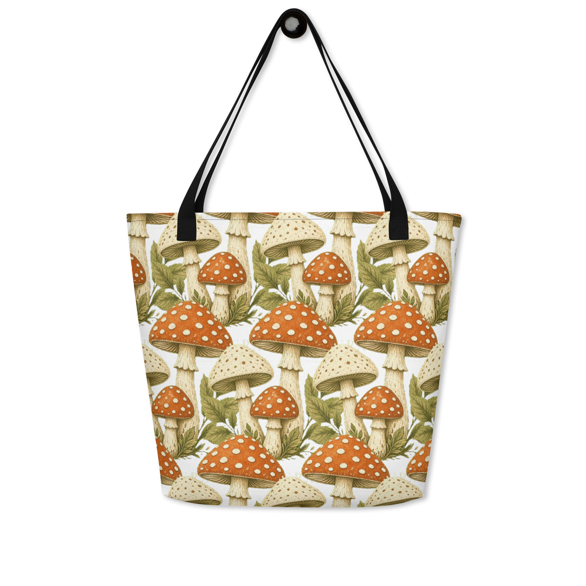 The Mushroom All-Over Print Tote Bag | Art Print Tote — product image 14