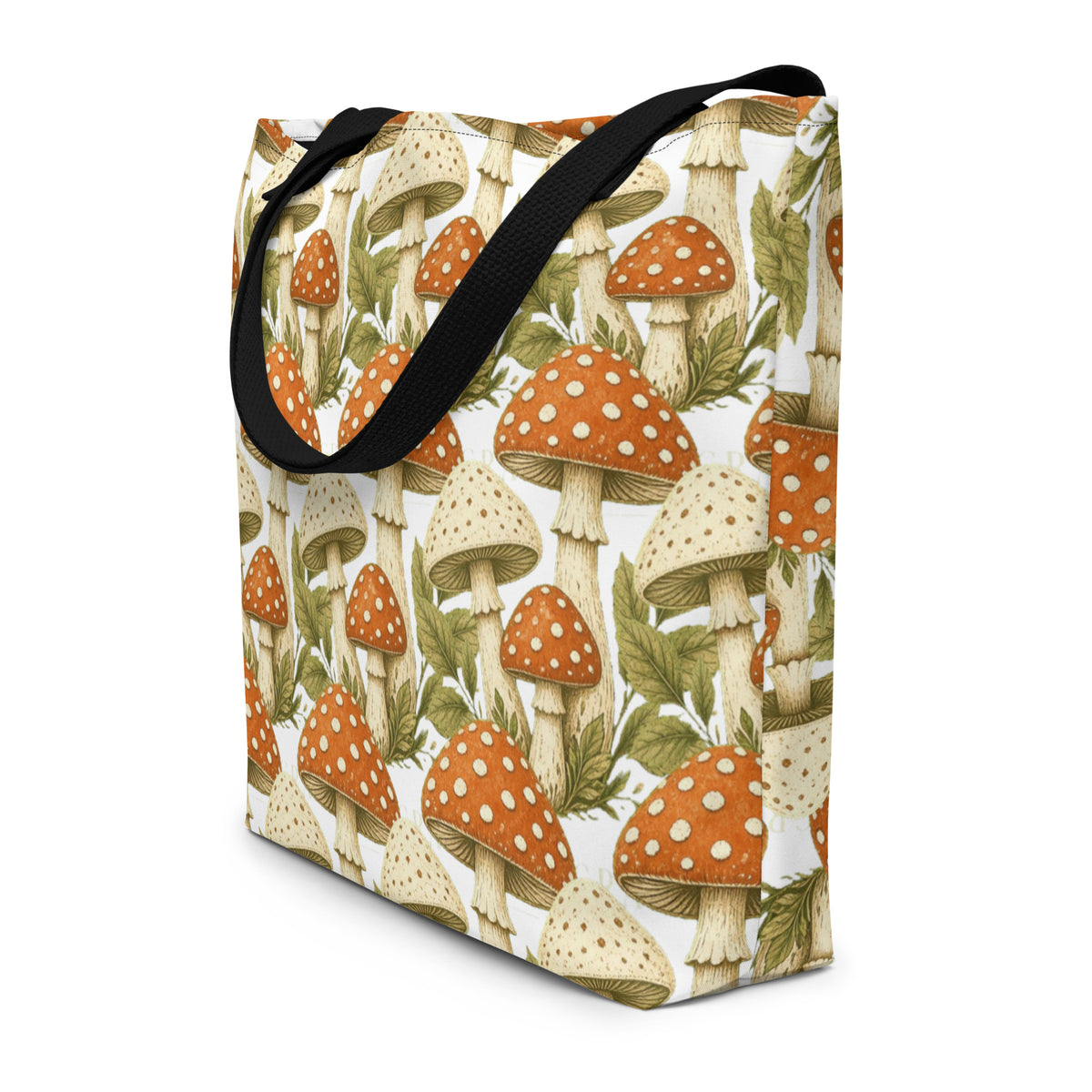 The Mushroom All-Over Print Tote Bag | Art Print Tote — product image 5