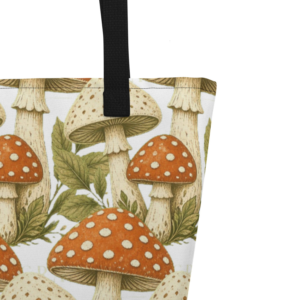The Mushroom All-Over Print Tote Bag | Art Print Tote — product image 2