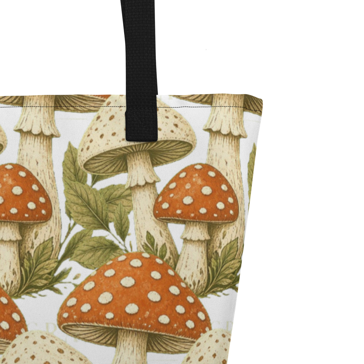 The Mushroom All-Over Print Tote Bag | Art Print Tote — product image 2