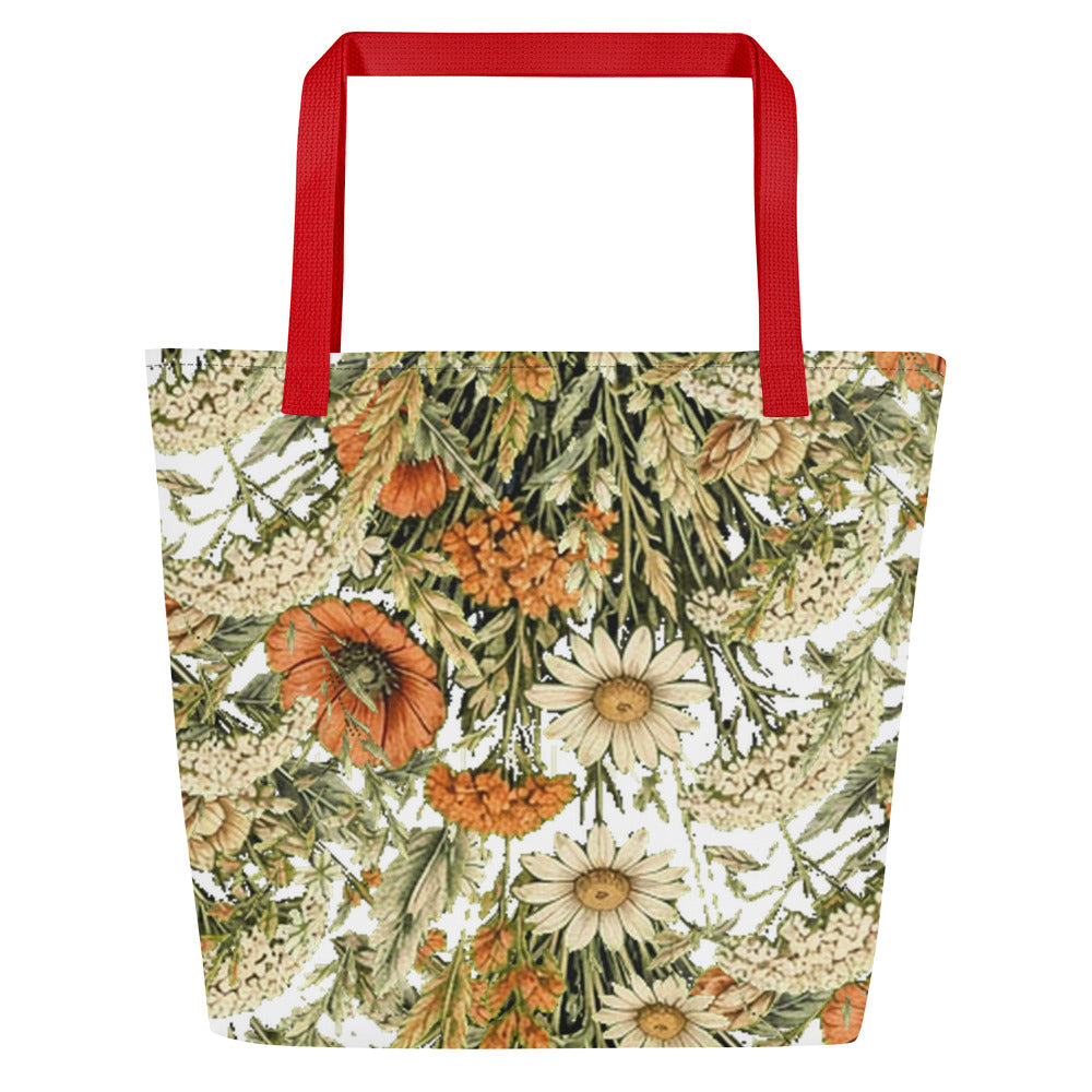 Abstract Flower All-Over Print Tote Bag | Fine Art Print Tote — product image 22