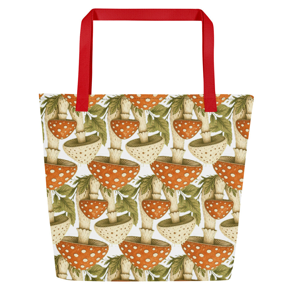 The Mushroom All-Over Print Tote Bag | Art Print Tote — product image 22