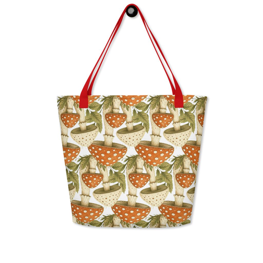 The Mushroom All-Over Print Tote Bag | Art Print Tote — product image 17