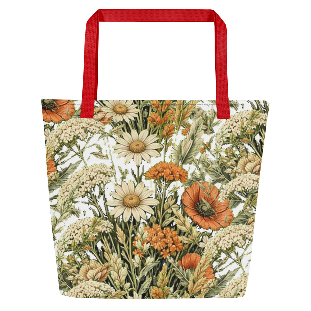 Abstract Flower All-Over Print Tote Bag | Fine Art Print Tote — product image 21