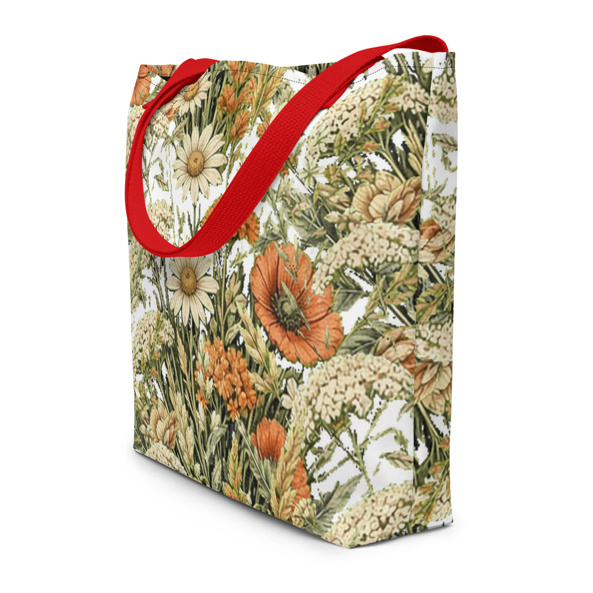 Abstract Flower All-Over Print Tote Bag | Fine Art Print Tote — product image 6