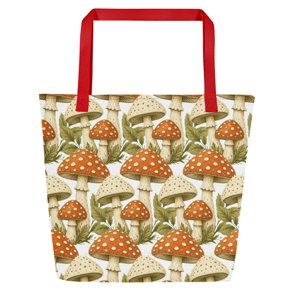 The Mushroom All-Over Print Tote Bag | Art Print Tote — product image 21