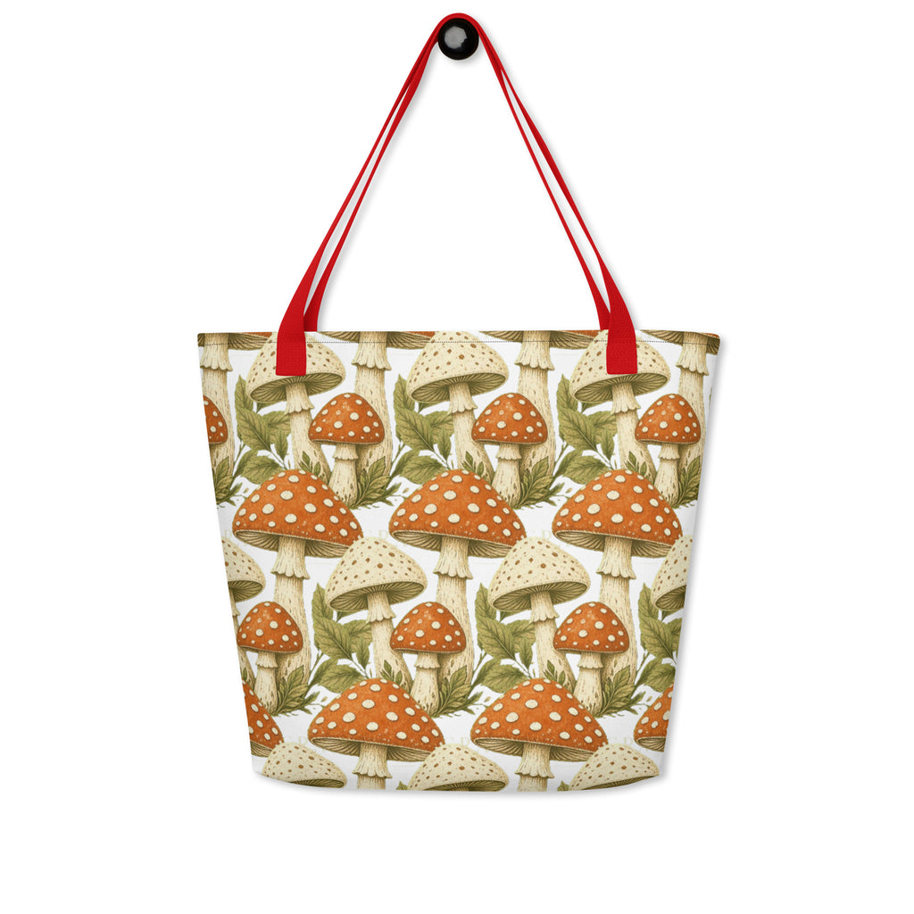 The Mushroom All-Over Print Tote Bag | Art Print Tote — product image 16