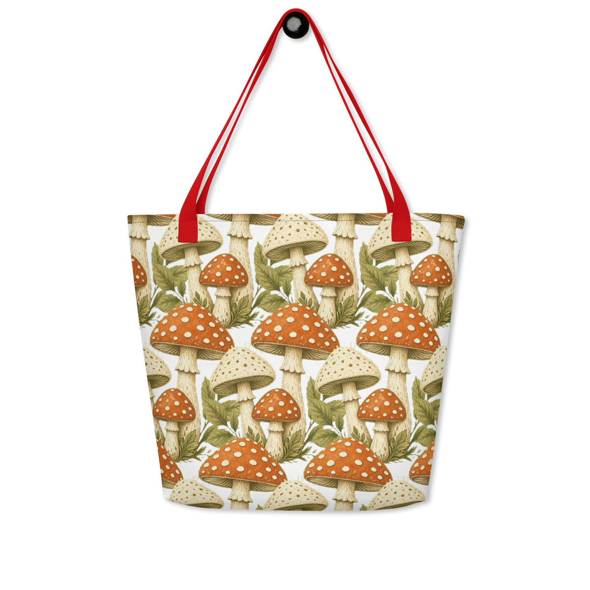 The Mushroom All-Over Print Tote Bag | Art Print Tote — product image 16