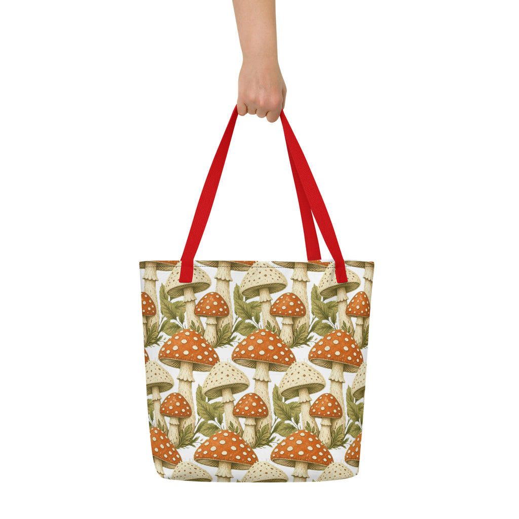The Mushroom All-Over Print Tote Bag | Art Print Tote — product image 10