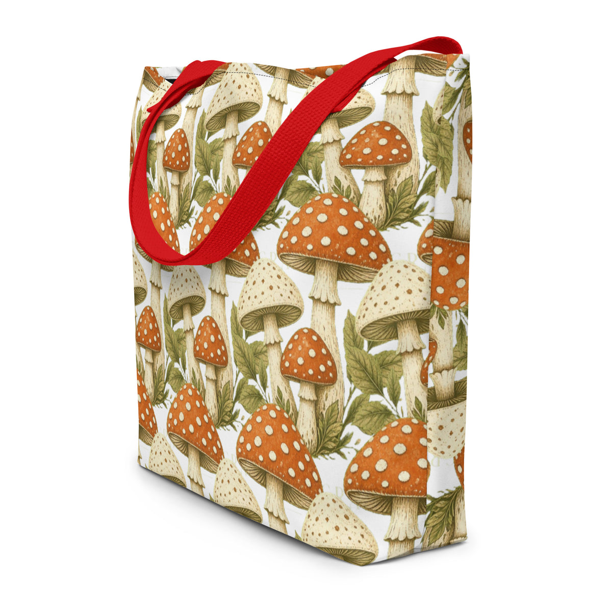 The Mushroom All-Over Print Tote Bag | Art Print Tote — product image 6