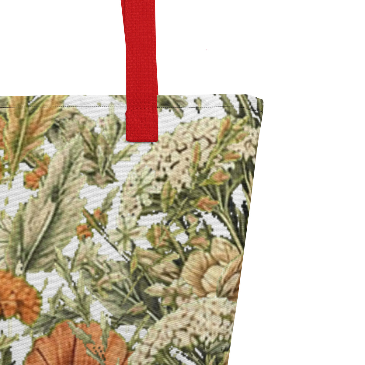 Abstract Flower All-Over Print Tote Bag | Fine Art Print Tote — product image 3