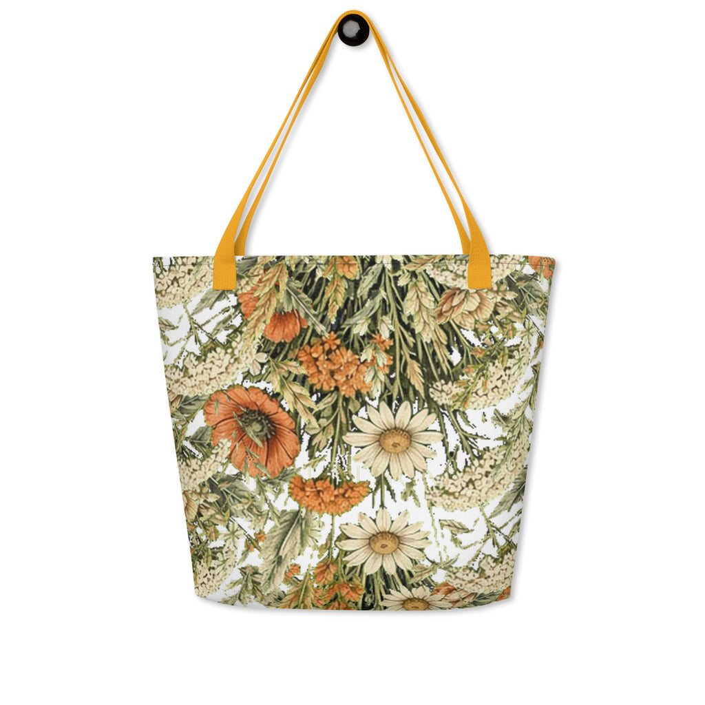 Abstract Flower All-Over Print Tote Bag | Fine Art Print Tote — product image 19