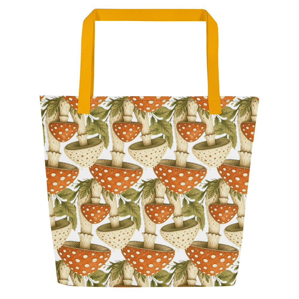 The Mushroom All-Over Print Tote Bag | Art Print Tote — product image 24
