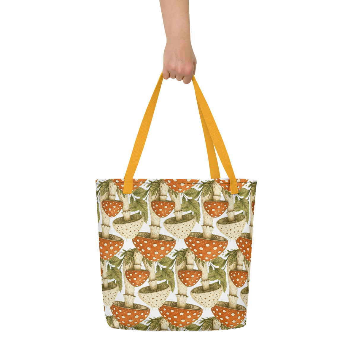 The Mushroom All-Over Print Tote Bag | Art Print Tote — product image 13