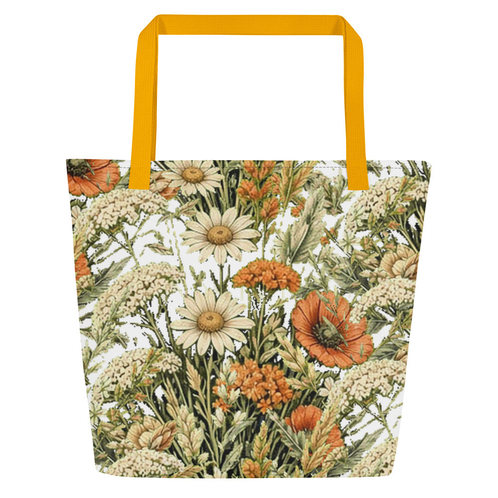Abstract Flower All-Over Print Tote Bag | Fine Art Print Tote — product image 23