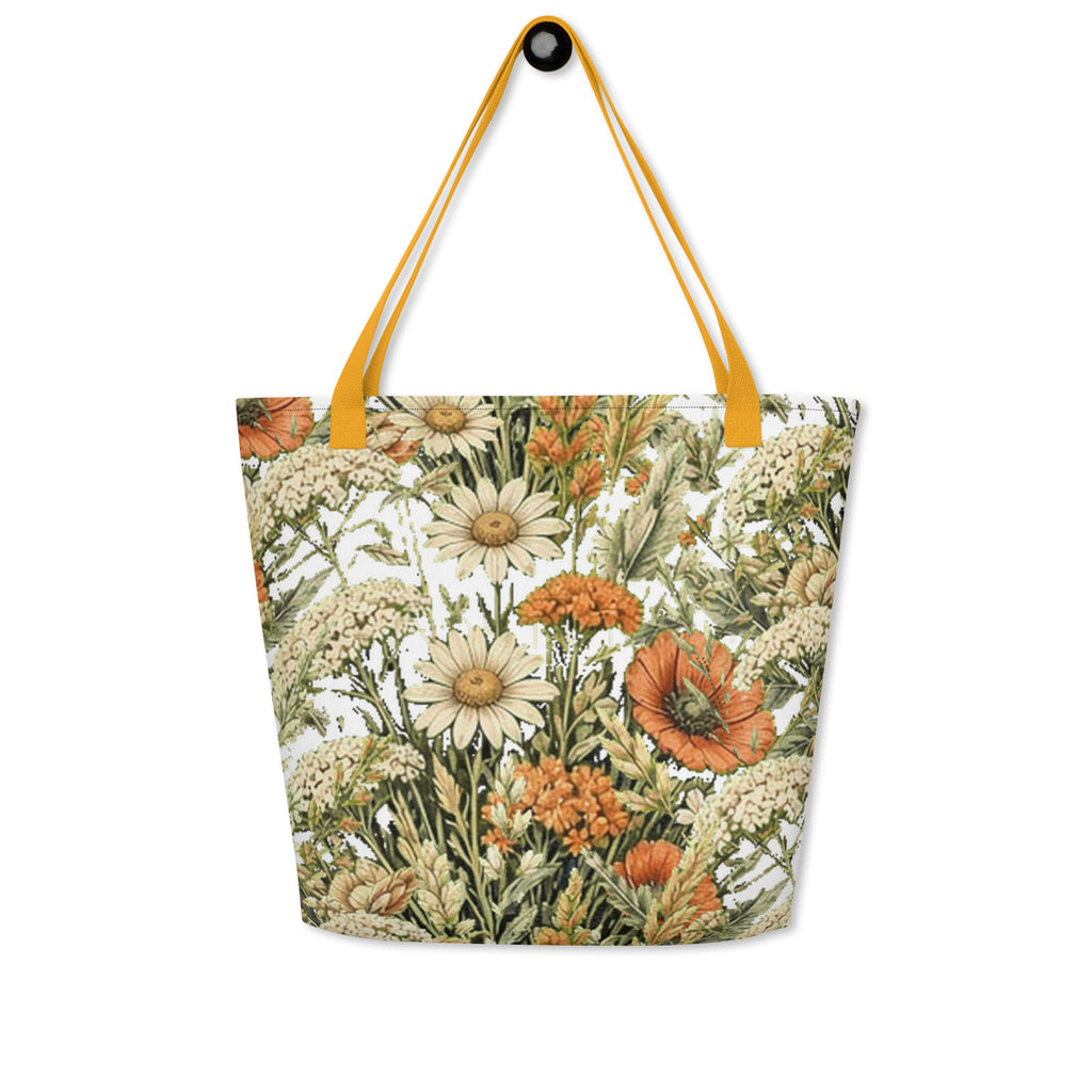 Abstract Flower All-Over Print Tote Bag | Fine Art Print Tote — product image 18