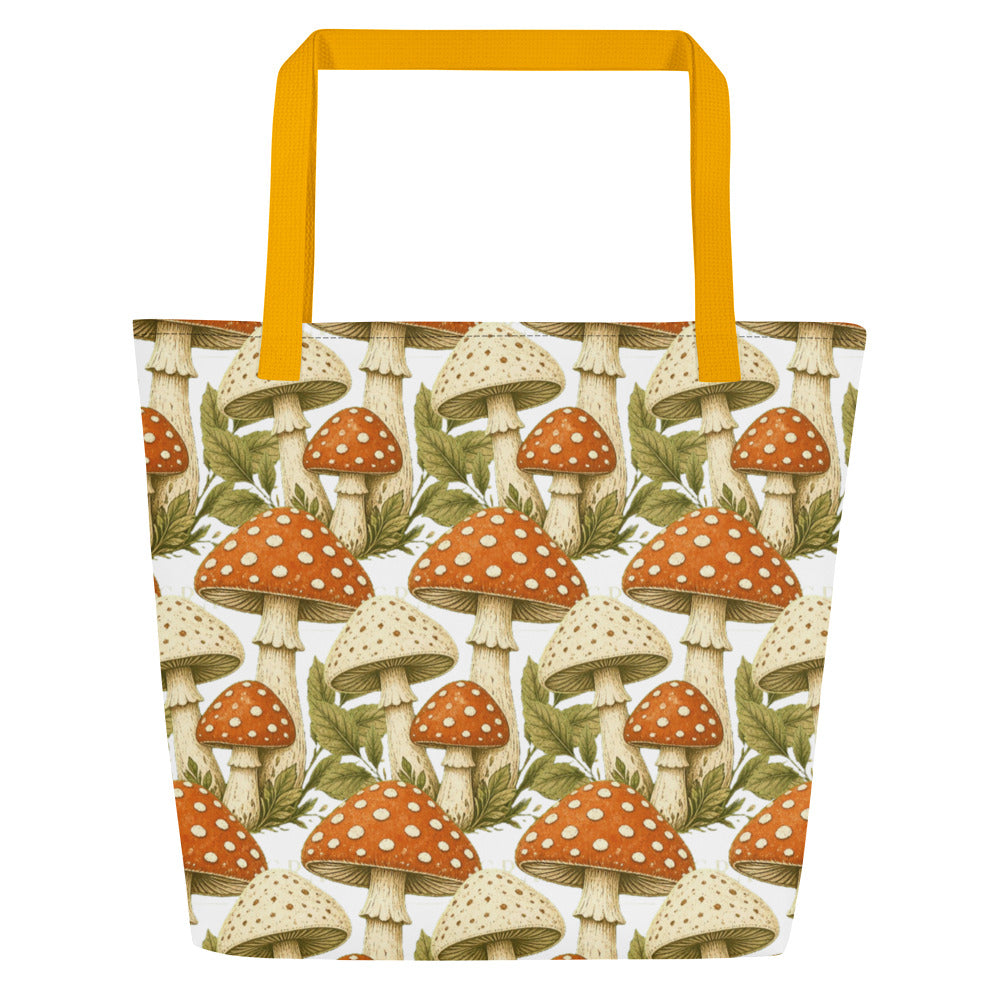 The Mushroom All-Over Print Tote Bag | Art Print Tote — product image 23