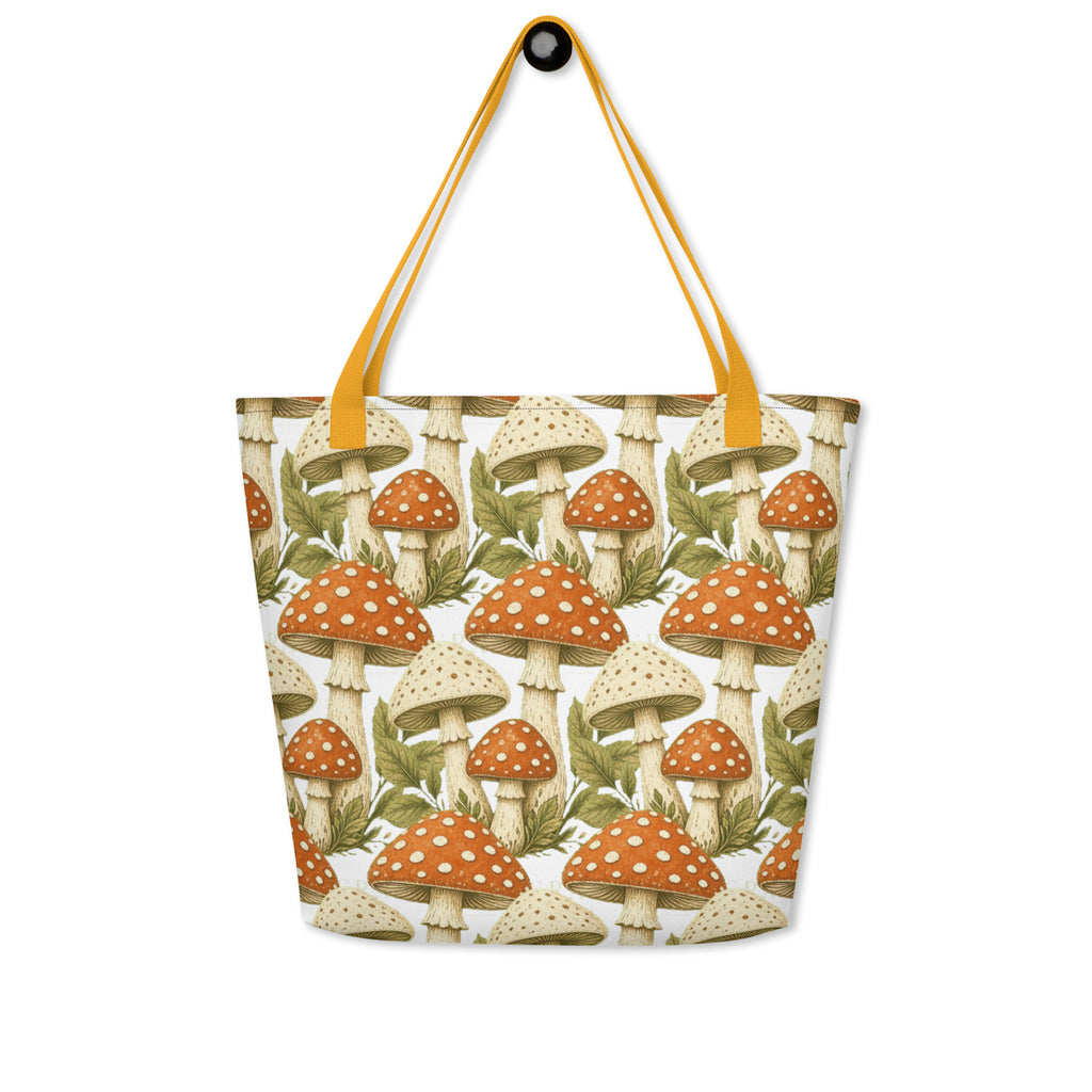The Mushroom All-Over Print Tote Bag | Art Print Tote — product image 18