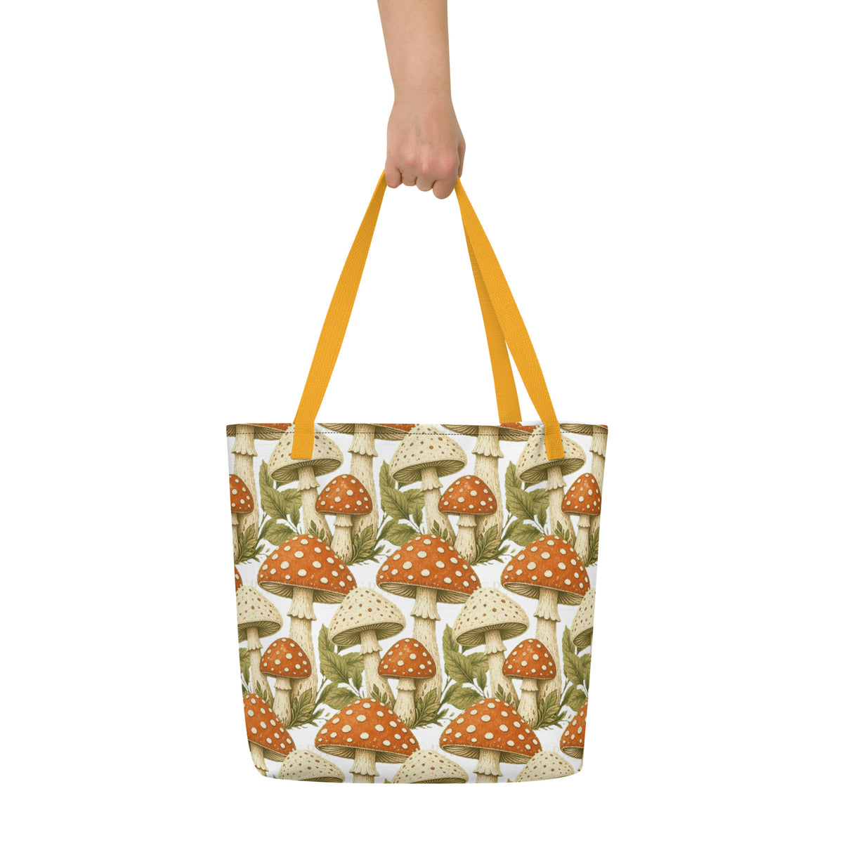 The Mushroom All-Over Print Tote Bag | Art Print Tote — product image 12