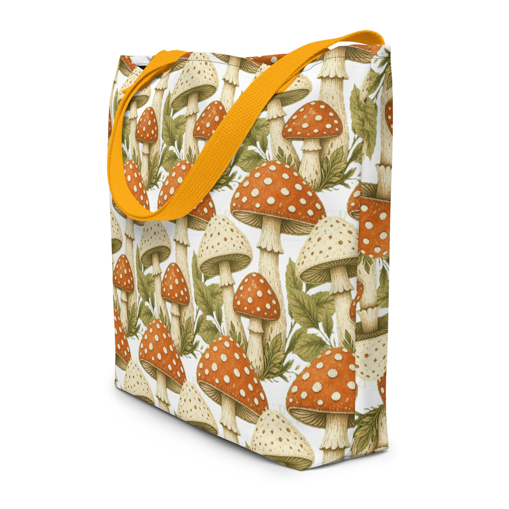 The Mushroom All-Over Print Tote Bag | Art Print Tote — product image 7