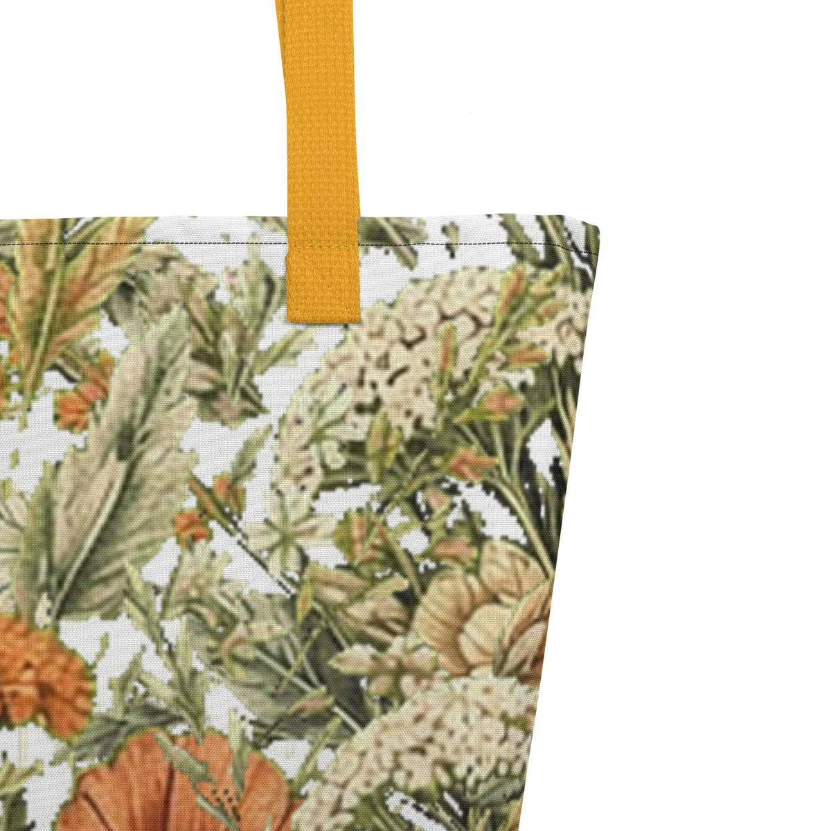 Abstract Flower All-Over Print Tote Bag | Fine Art Print Tote — product image 4