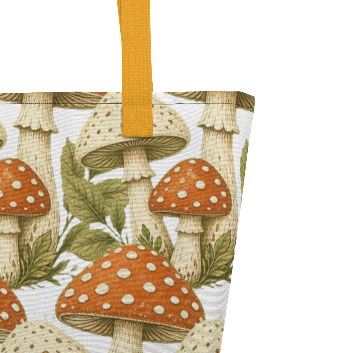 The Mushroom All-Over Print Tote Bag | Art Print Tote — product image 4
