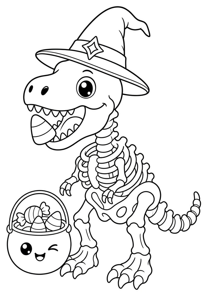 Halloween printable coloring book PDF for kids 4-10 – preview 7