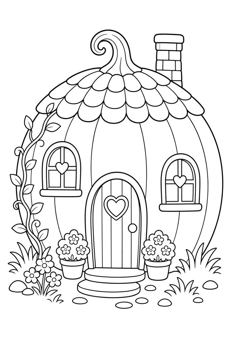 Halloween printable coloring book PDF for kids 4-10 – preview 4