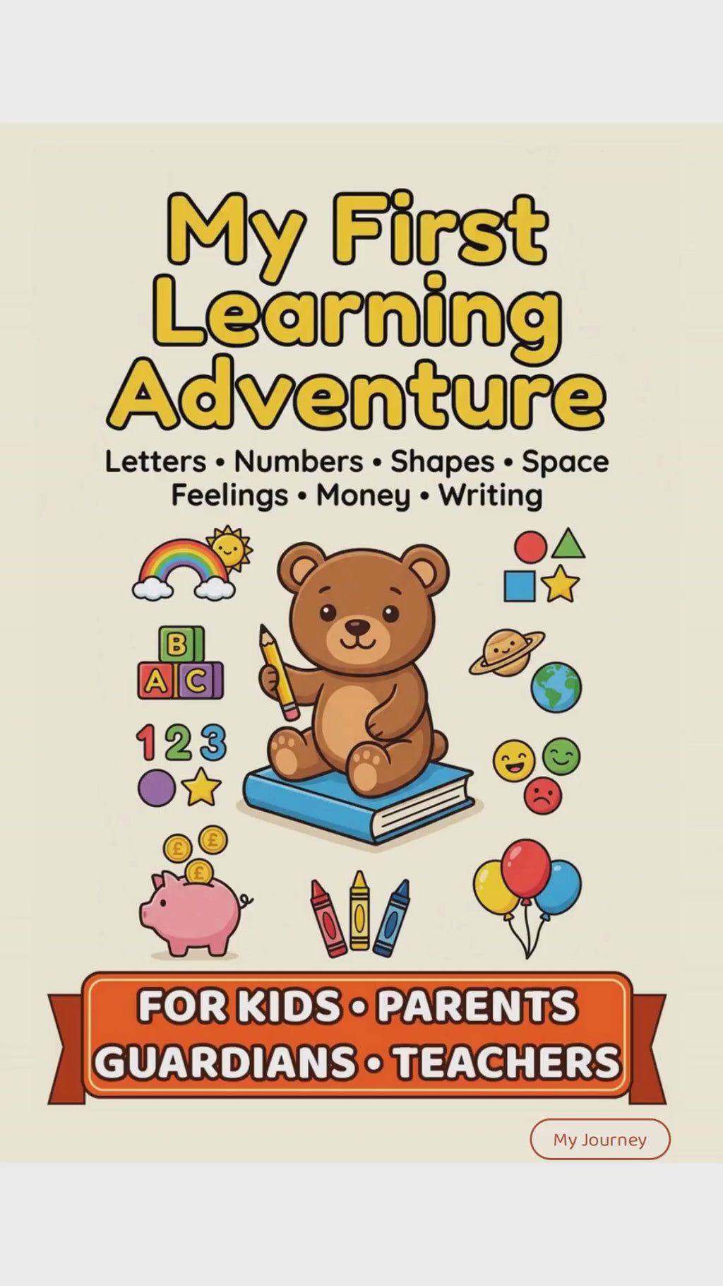 My First Learning Adventure | Printable Preschool Workbook PDF