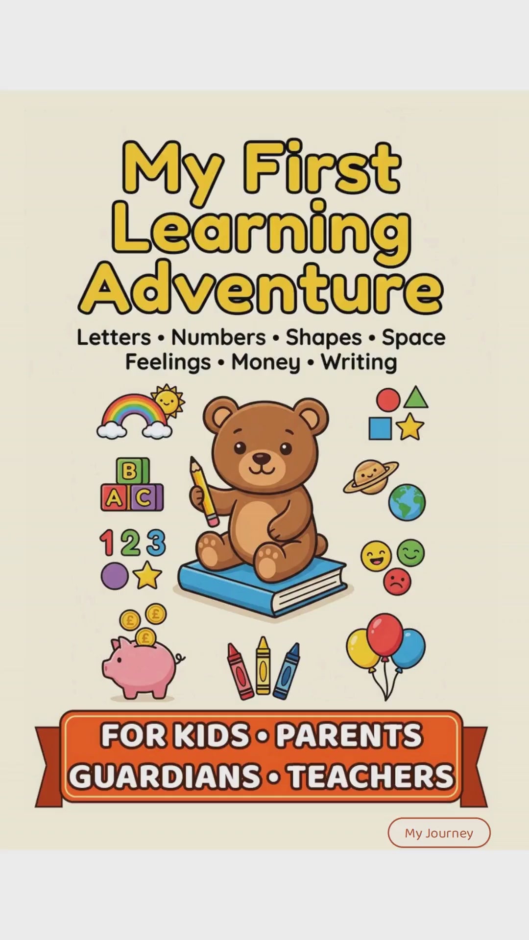 My First Learning Adventure | Printable Preschool Workbook PDF