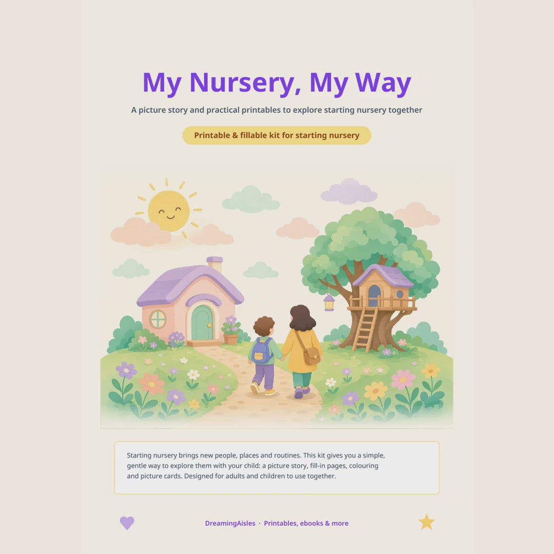 My Nursery, My Way printable kit preview