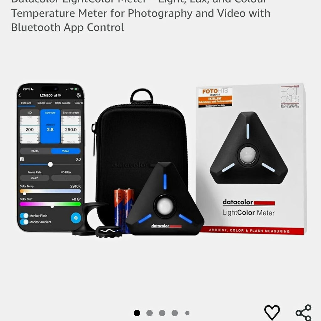Datacolor LightColor Meter LCM200 wireless light and colour temperature meter