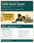 SEND Parent Toolkit printable and digital fillable PDF cover for parents, SEND families, carers and teachers