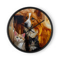 Oil Painting Animal Art Wall Clock | Gift for Animal Lovers — product image 1