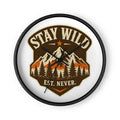 Stay Wild Vintage Mountain Wall Clock | Artistic Wall Clock — product image 2