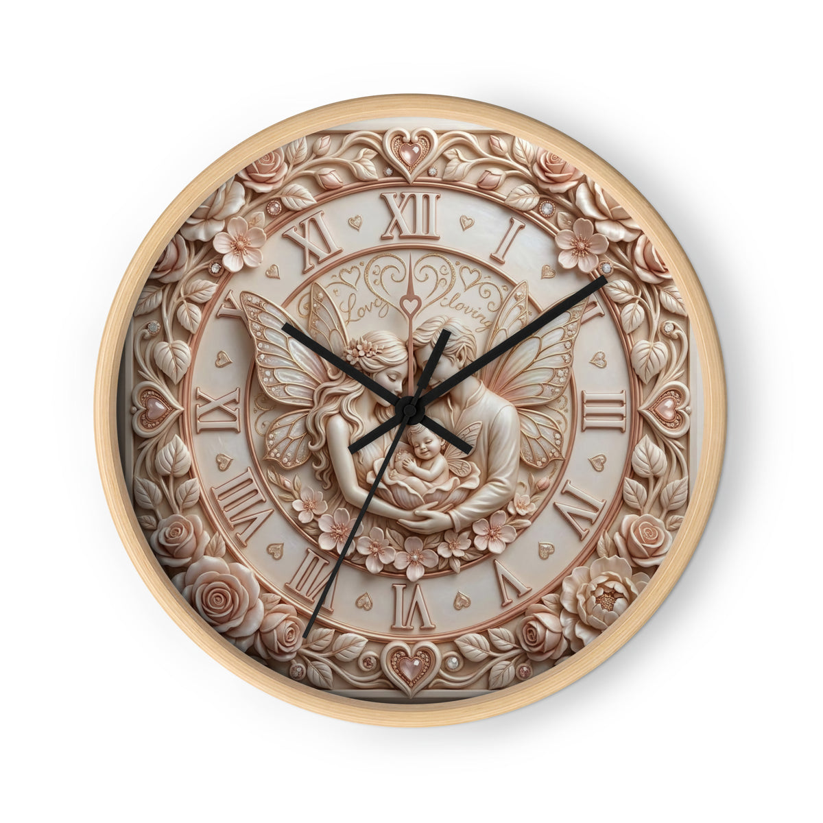 Love and Togetherness Wall Clock | Romantic Art Clock — product image 3