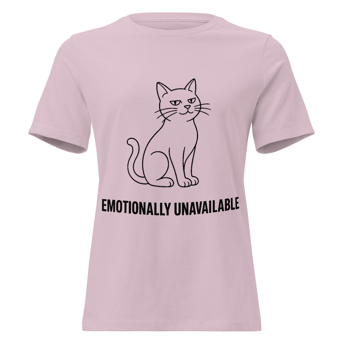 Emotionally Unavailable Cat T-Shirt | Women's Line Art Tee — product image 45